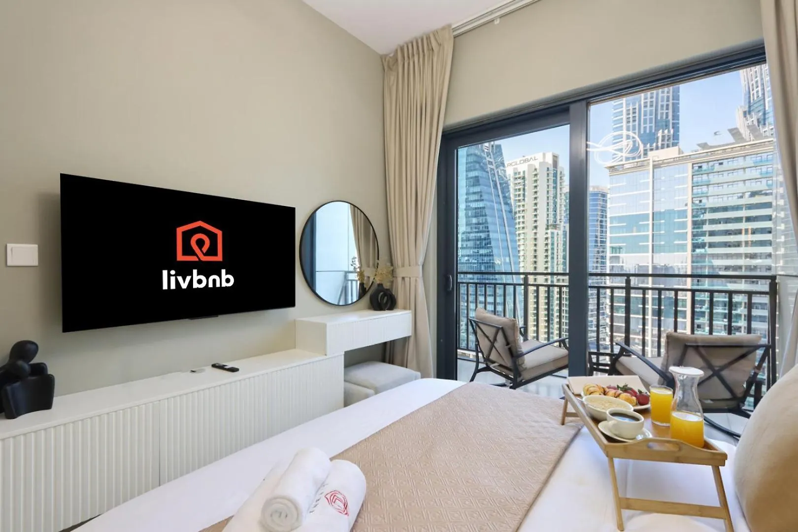 Livbnb-1B Urban Serenity With Private Balcony Dubai 0*,  United Arab Emirates